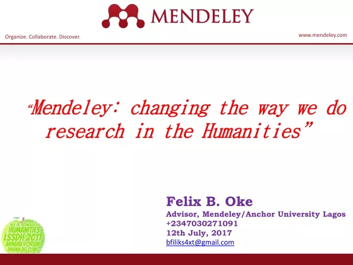 mendeley changing the way we do research