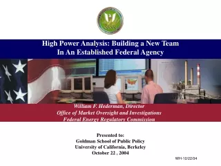 High Power Analysis: Building a New Team In An Established Federal Agency