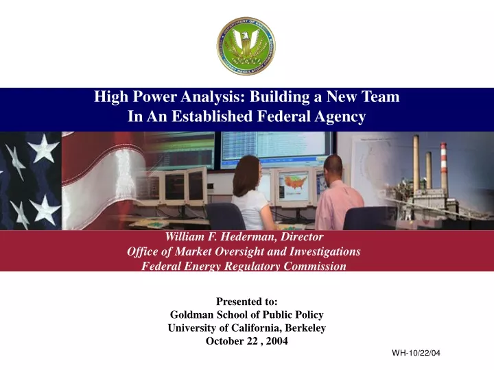 high power analysis building a new team in an established federal agency