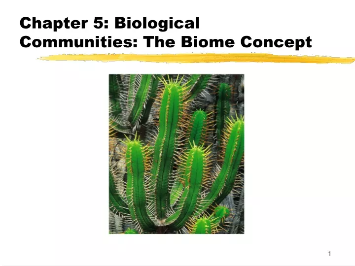 chapter 5 biological communities the biome concept