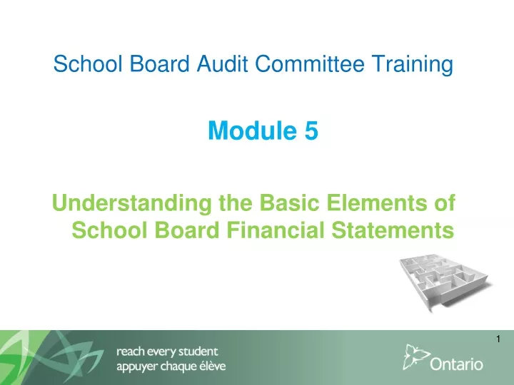 school board audit committee training module