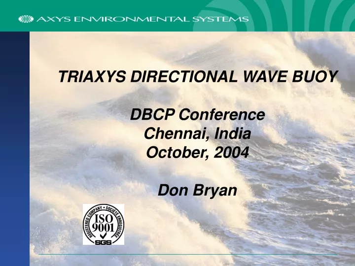 triaxys directional wave buoy dbcp conference