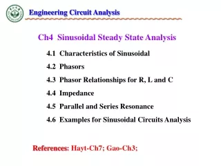 Ch4   Sinusoidal Steady State Analysis