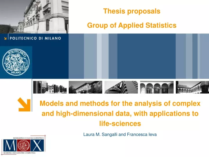thesis proposals group of applied statistics