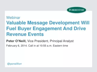 Webinar Valuable Message Development Will Fuel Buyer Engagement And Drive Revenue Events
