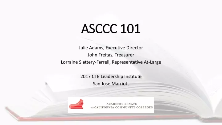 asccc 101