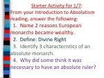 The Age of Absolute Monarchs: Rise and Power of European Kings - slide 1