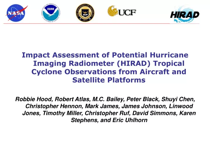 impact assessment of potential hurricane imaging