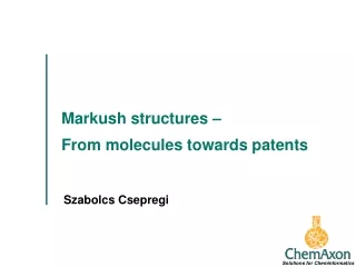 Markush structures –  From molecules towards patents