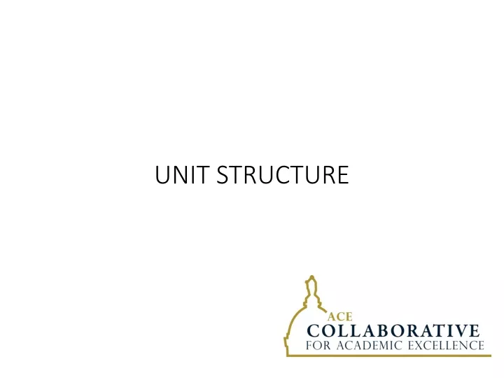 unit structure