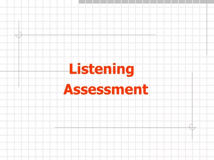 listening assessment