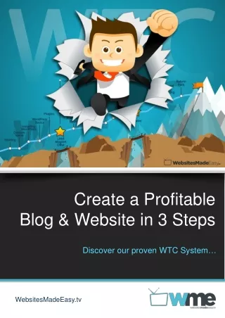Create a Profitable Blog &amp; Website in 3 Steps