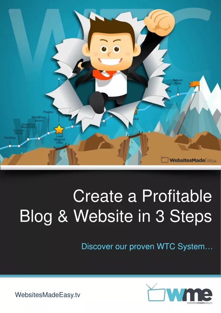 create a profitable blog website in 3 steps