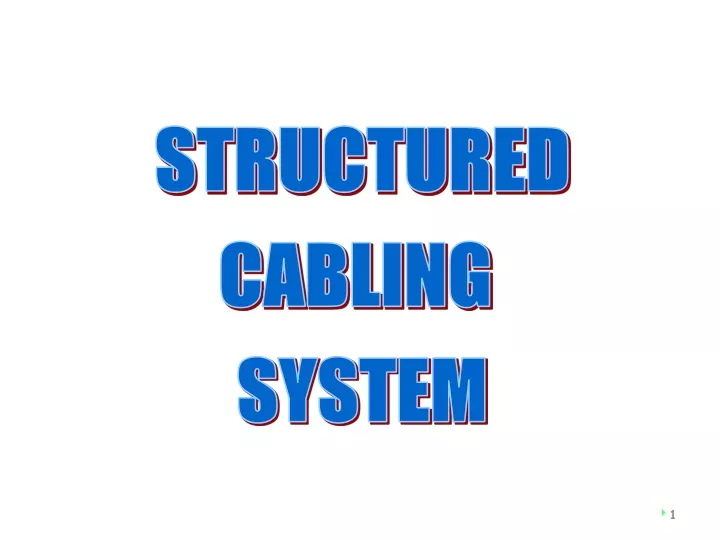 structured cabling system