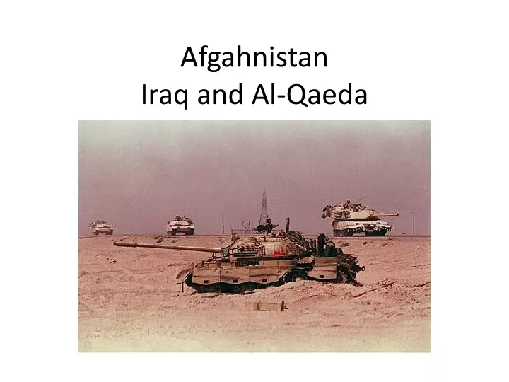afgahnistan iraq and al qaeda