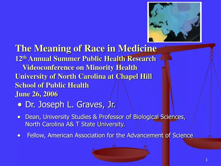 the meaning of race in medicine 12 th annual