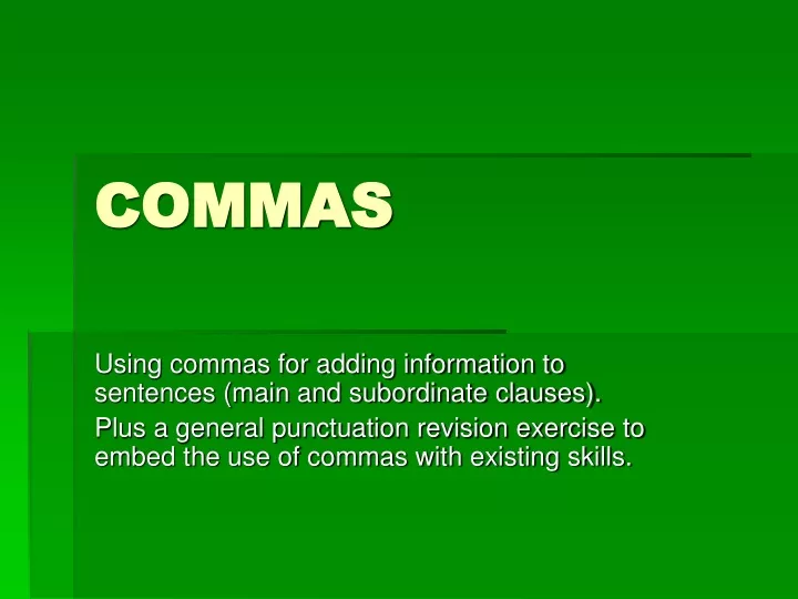 commas