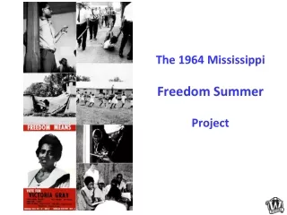 The 1964 Mississippi  Freedom Summer Project