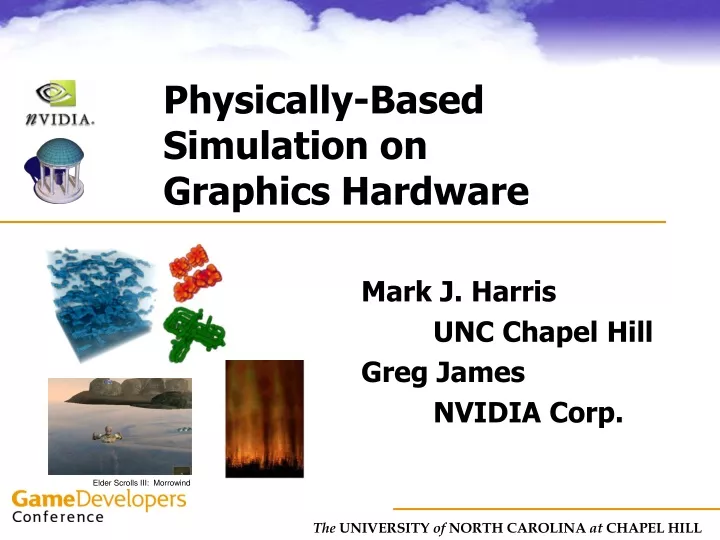 physically based simulation on graphics hardware