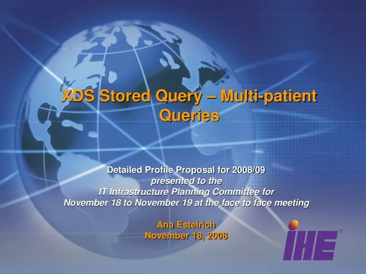 xds stored query multi patient queries