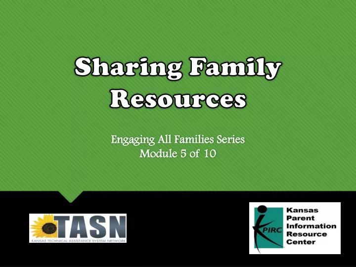 sharing family resources