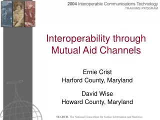 Interoperability through Mutual Aid Channels