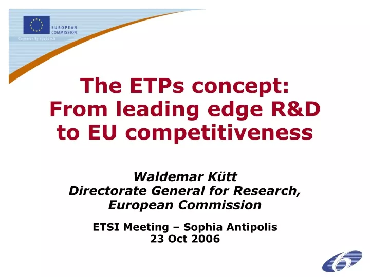 the etps concept from leading edge