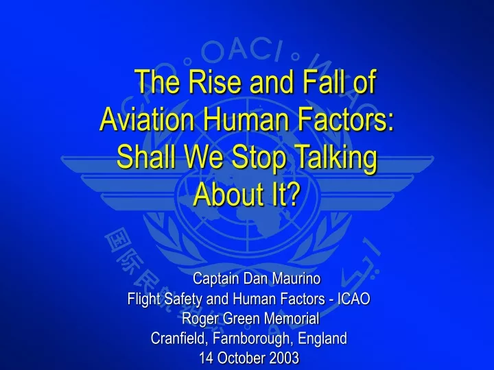 the rise and fall of aviation human factors shall we stop talking about it