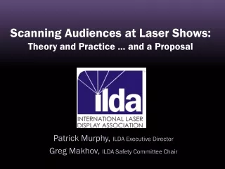 Scanning Audiences at Laser Shows: Theory and Practice ... and a Proposal