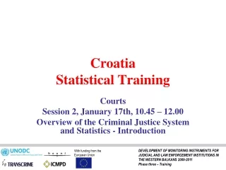 Croatia Statistical Training