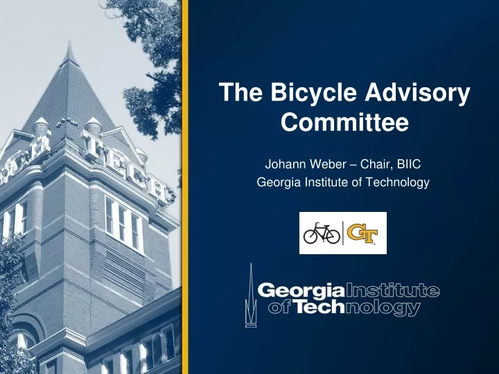 the bicycle advisory committee