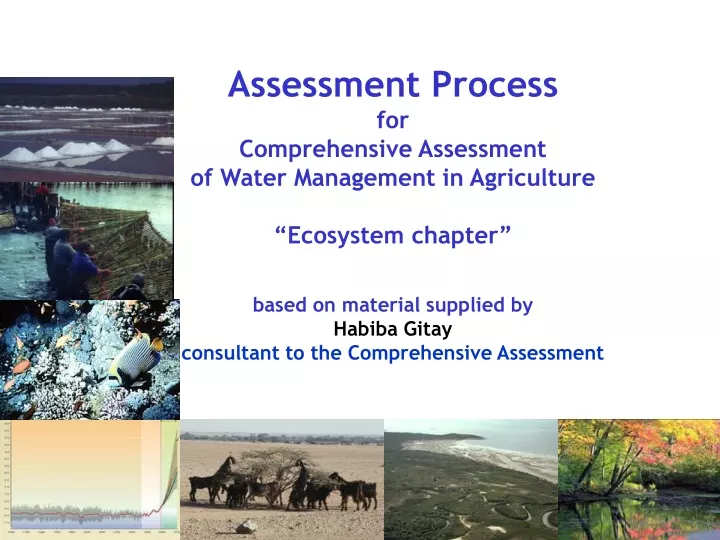 assessment process for comprehensive assessment