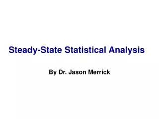 Steady-State Statistical Analysis