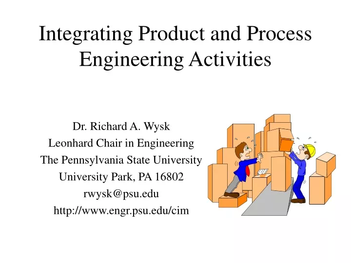 integrating product and process engineering activities
