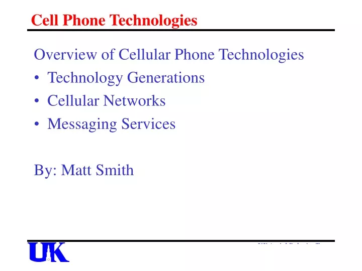 cell phone technologies