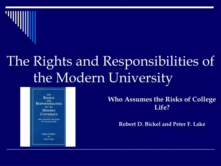 the rights and responsibilities of the modern university