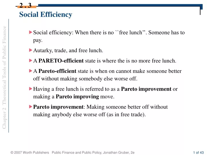 social efficiency