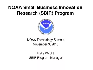 NOAA Small Business Innovation Research (SBIR) Program