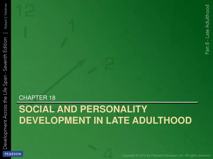 social and personality development in late adulthood