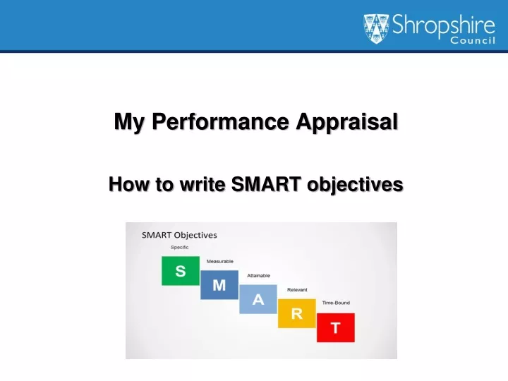 my performance appraisal how to write smart objectives