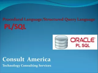 Procedural Language/Structured Query Language  PL/SQL