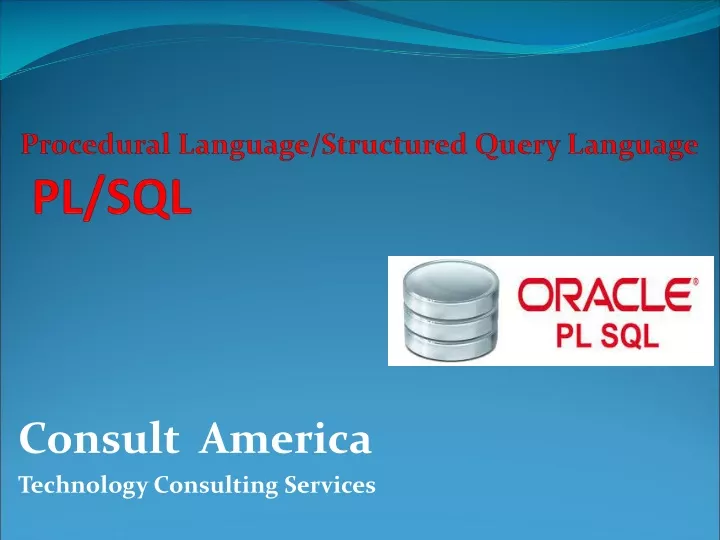 procedural language structured query language pl sql