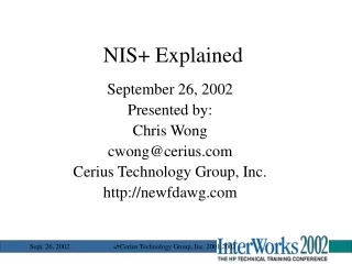 NIS+ Explained