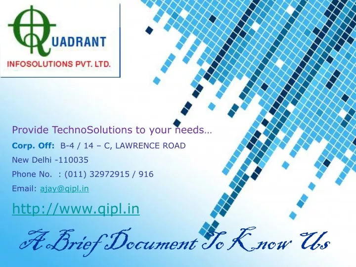 provide technosolutions to your needs corp