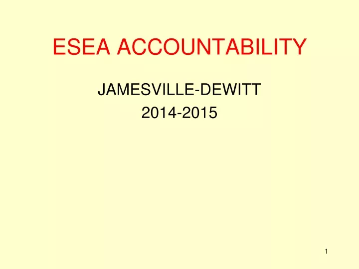 esea accountability