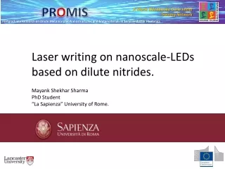 Laser writing on nanoscale-LEDs based on dilute nitrides.