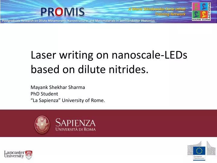 laser writing on nanoscale leds based on dilute