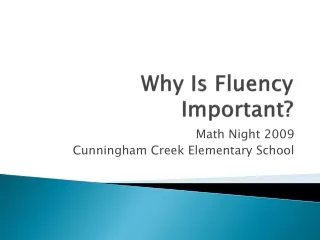 Why Is Fluency Important?