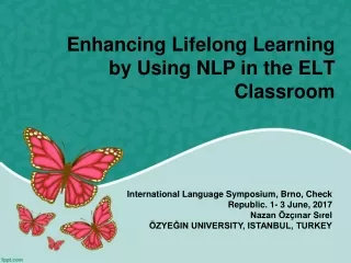 Enhancing Lifelong Learning by Using NLP in the ELT Classroom