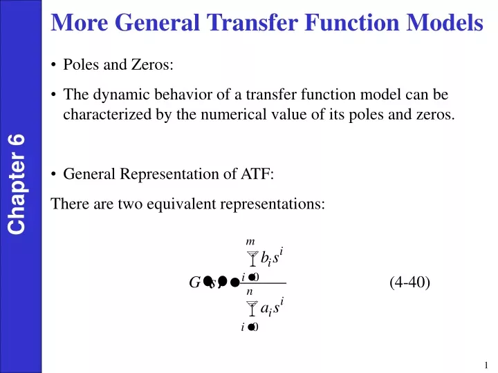 more general transfer function models